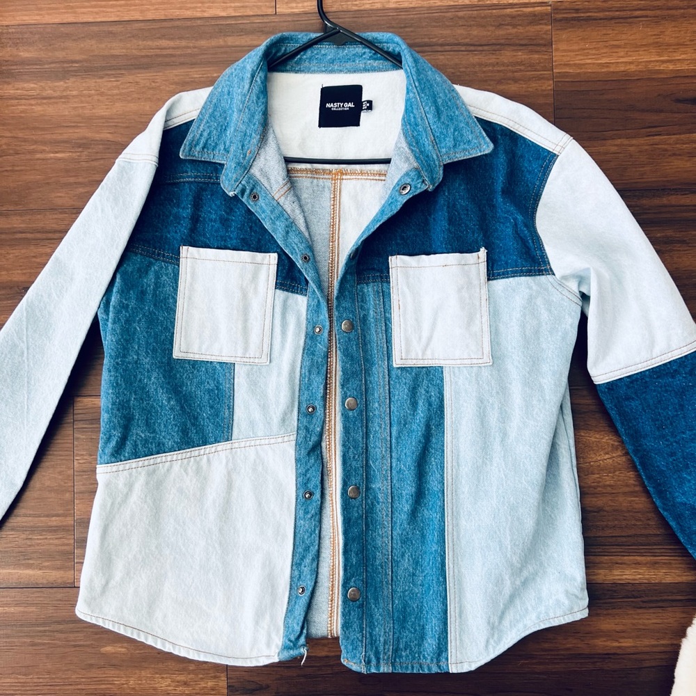 Patchwork Oversized Jean Jacket